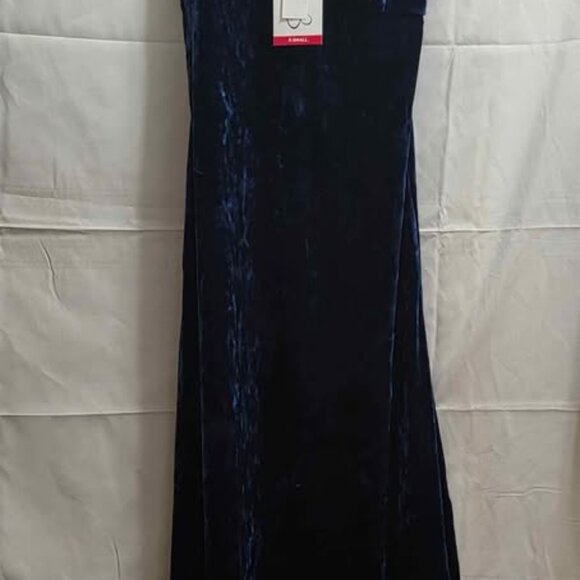 Jessica Simpson Extra Small Blue Velvet Dress - Picture 1 of 9